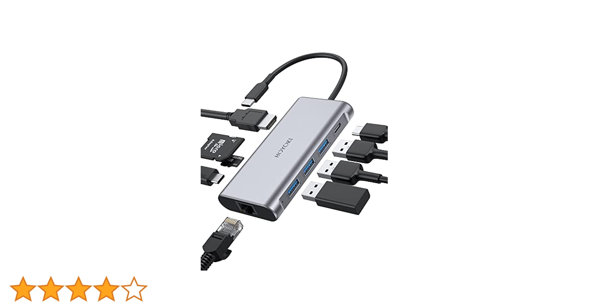 HOYOKI 9 in 1 マルチポートUSB Cハブ Type-C Amazon | HOYOKI USB Cハブ マルチポートアダプター 9イン1 USB